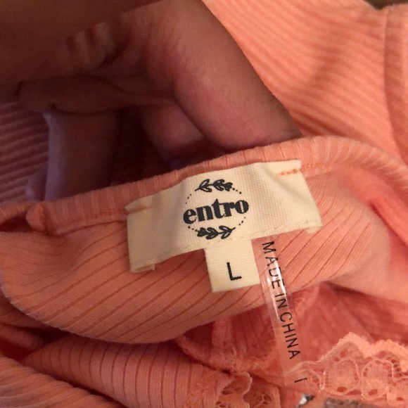 NWOT Lace peach bodysuit - Picture 7 of 13